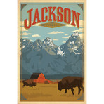 American Cities Collection // Jackson, Washington (18"W x 26"H x 0.75"D)