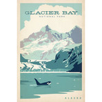 National Parks Collection // Glacier Bay (18"W x 26"H x 0.75"D)