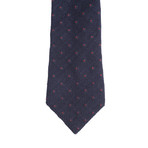 Textured Dot Tie // Blue + Red