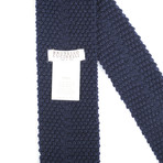 Textured Knit Straight Tie // Blue