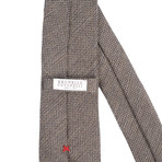 Diagonal Textured Tie // Tan