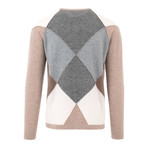 Fullerton Intarsia Crewneck Sweater // Natural (S)