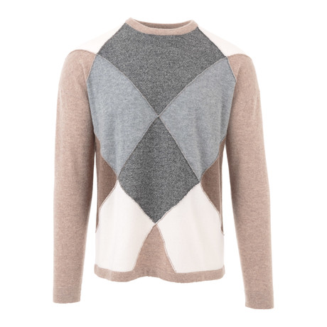 Fullerton Intarsia Crewneck Sweater // Natural (S)