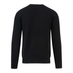 Trim Crewneck Sweater // Black + Coal (S)
