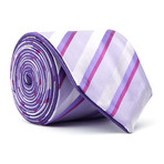 Reversible Tie // Lavender + Purple Striped