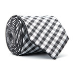 Reversible Tie // Black + White Checkered