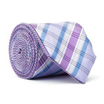 Reversible Tie // Purple + Lilac Plaid