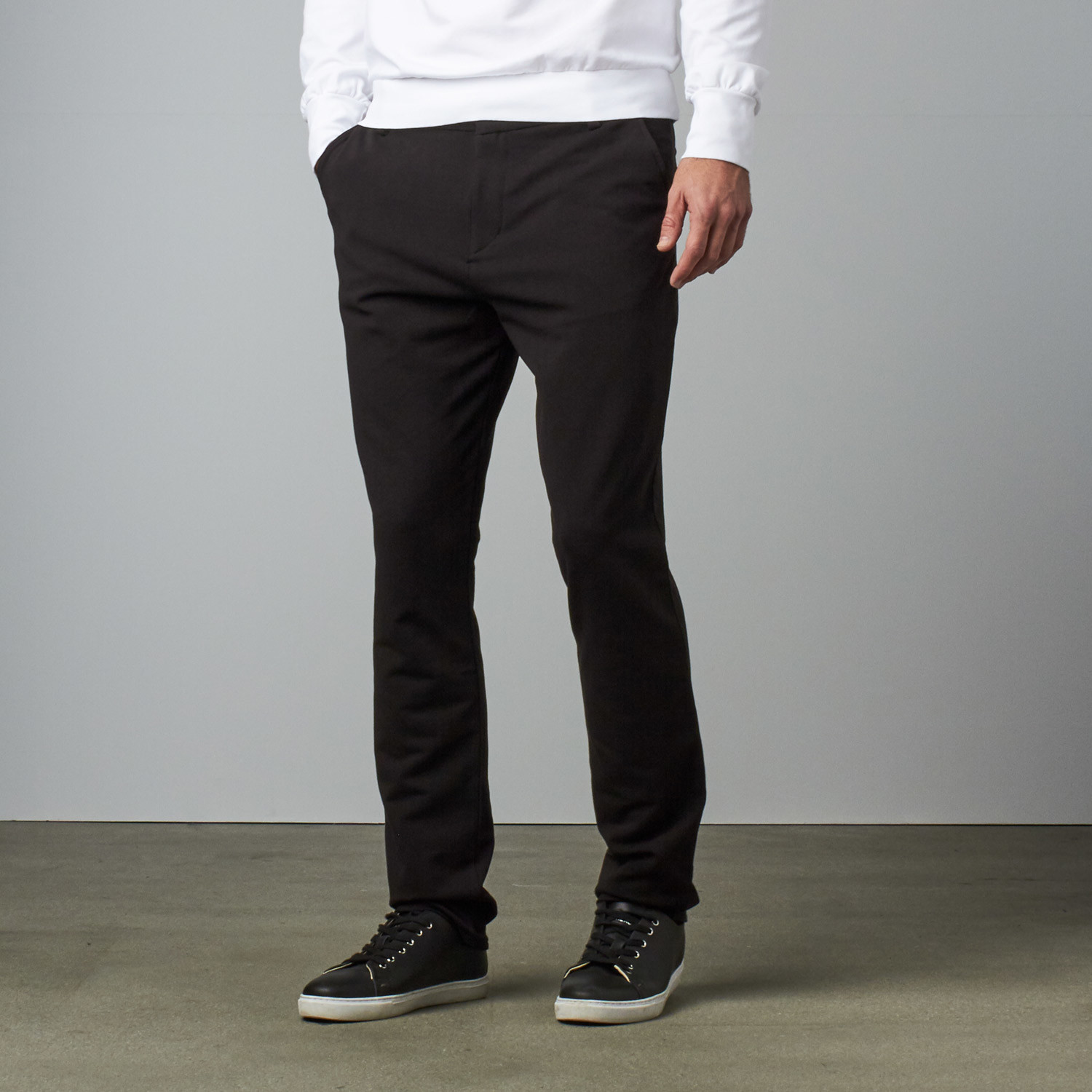 Sweat Tailor // Chino Knit Pant // Black (28WX30L) - sweat tailor - Touch of Modern