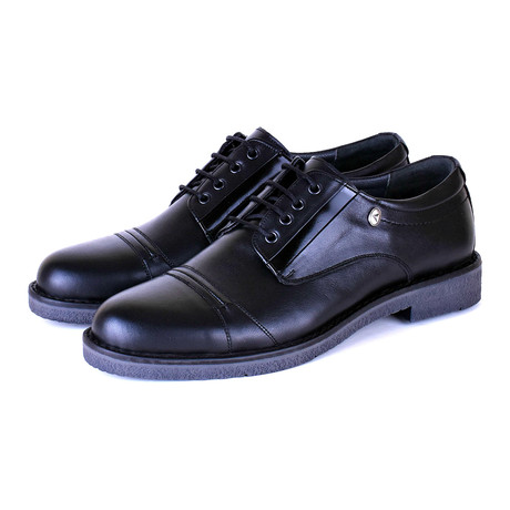 Hasan Stitched Lace-Up Derby // Black (Euro: 40)
