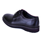 Selim Contrast Lace-Up Derby // Black + Maroon (Euro: 40)