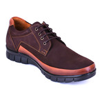 Bora Lace-Up Tread Sneaker // Brown Tobacco (Euro: 43)
