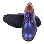 Selim Contrast Lace-Up Derby // Navy Blue + Maroon (Euro: 40)