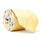 Reversible Tie // Yellow + Grey Striped