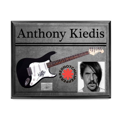 Red Hot Chili Peppers Anthony Kiedis Signed Guitar + Display