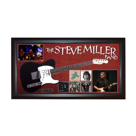 The Steve Miller Band Signed Guitar + Display