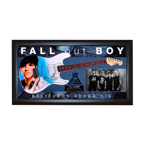 Fall Out Boy Signed Guitar + Display