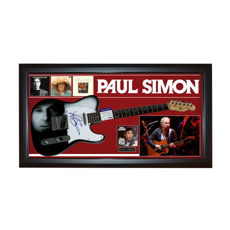Simon & Garfunkel Signed Guitar + Display