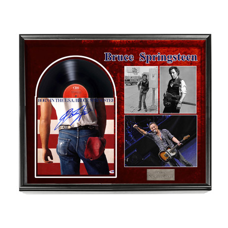 Bruce Springsteen Signed Album + Display