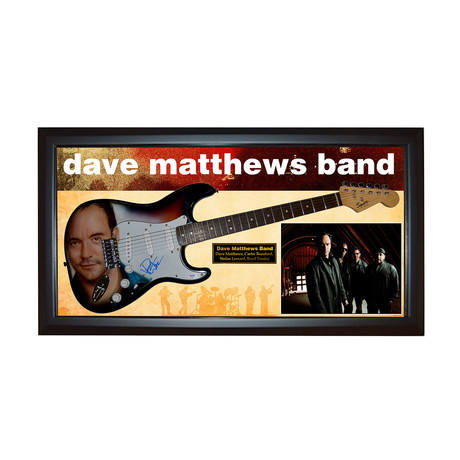 Dave Matthews Signed Guitar + Display