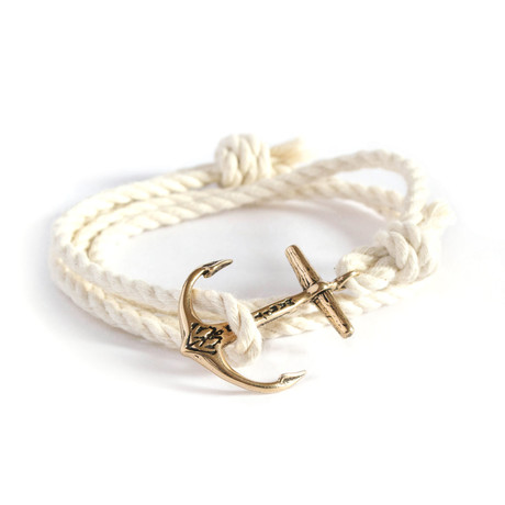 Nautical Rope Anchor Bracelet (Copper)