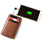 Power Wallet // Pocket Wallet + Battery (Black)