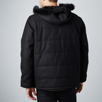 Cheltenham // Brooklyn Wool Jacket // Black (XL)