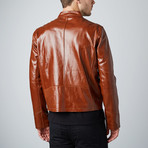 Cheltenham // Rogue Leather Moto Jacket // Cognac (S)