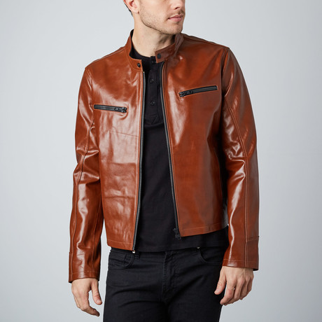 Cheltenham // Rogue Leather Moto Jacket // Cognac (S)