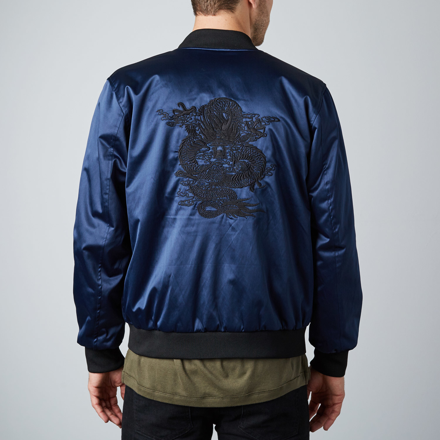 Cheltenham // Embroidered Reversible Jacket // Navy (S) - Cheltenham ...