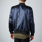 Cheltenham // Embroidered Reversible Jacket // Navy (S)