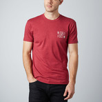 Compass Tee // Cherry Heather (L)