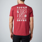 Compass Tee // Cherry Heather (L)