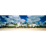 Hotels On The Beach, Art Deco Hotels, Miami Beach (36"H x 12"W x 0.75"D)