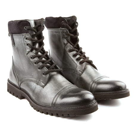 Cap Toe Combat Boot // Vintage Black (US: 7)