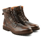 Tumbled Combat Boot // Honey + Black (US: 7)