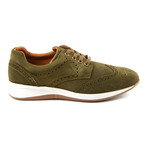 Francesco Wing-Tip Casual Sneakers // Army Green (US: 8)