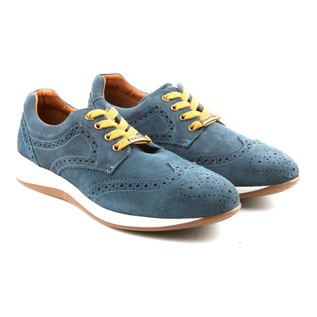 Franchesco Wing-Tip Casual Sneakers // Blue (US: 7)