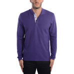 Long-Sleeve Polo // Purple (L)