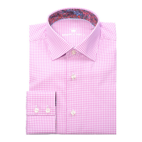 Mori Button-Up Shirt // Pink + White (S)
