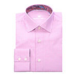 Mori Button-Up Shirt // Pink + White (M)