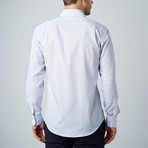Luca Baretti // Modern Fit Shirt // Blue + White Stripe (US: 17R)