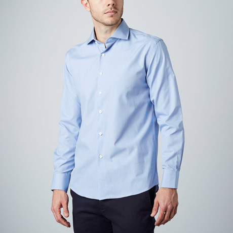 Check Dress Shirt // Light Blue (US: 15R)