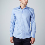 Luca Baretti // Modern Fit Shirt // Blue Square (US: 18.5R)