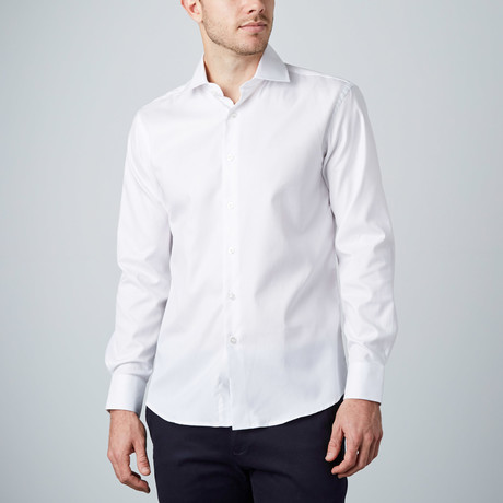 Weave Dress Shirt // White (US: 15R)