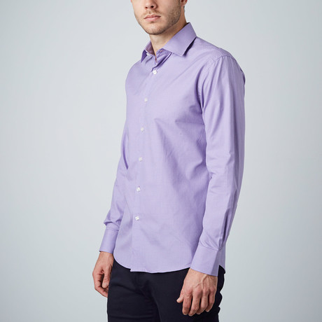 Plaid Dress Shirt // Purple (US: 14R)
