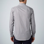 Luca Baretti // Modern Fit Shirt // Black + Grey Gingham (US: 16R)