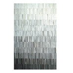 Fade Rug // Grey Leather (5'7"L x 7'9"W)