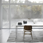 Opal Rug // Grey Leather (5'7"L x 7'9"W)