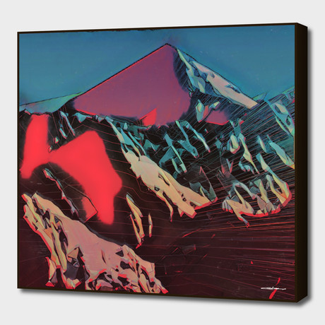 A Long Slow Glow (16"W x 16"H x 2"D)