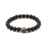 Buddha + Matte Black Onyx Bracelet